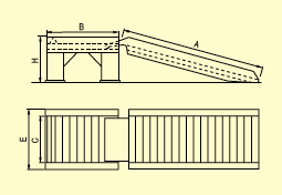 Maintenance ramp technical drawing