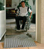 Wheelchair 2 piece entrance ramp