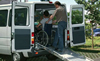 Wheelchair van ramp